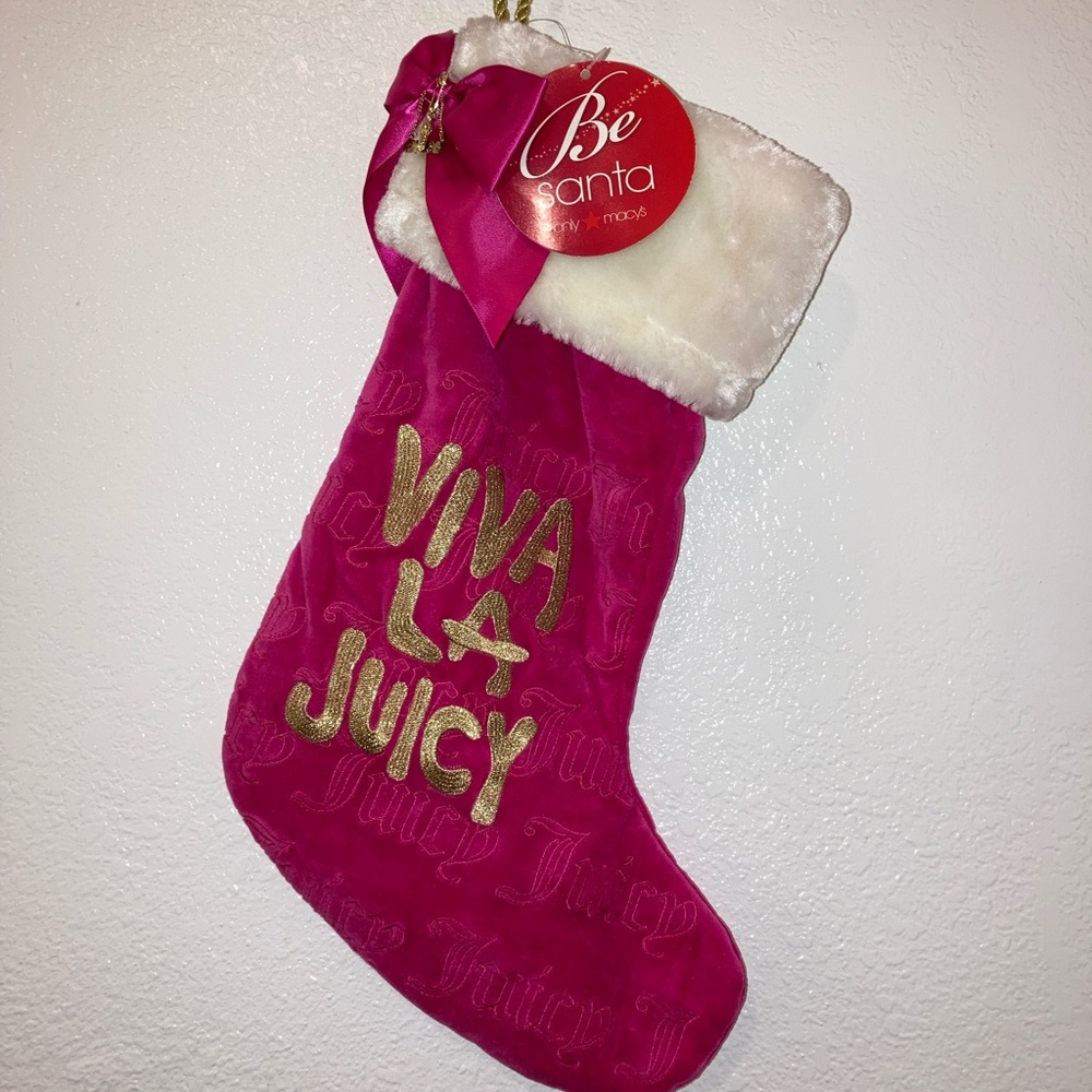 Hot pink juicy couture Christmas stocking